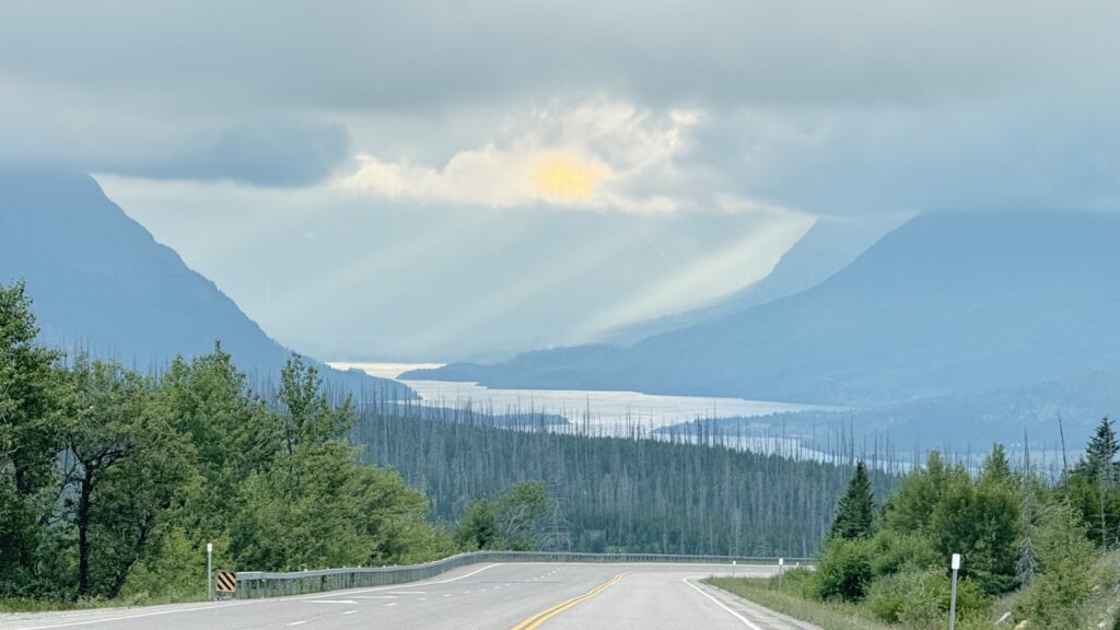 St Mary Lake and Valley in Glacier National Park